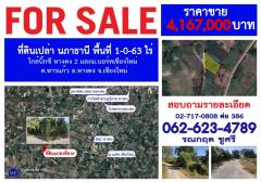 (SALE)  ที่ดินเปล่า นภาธานี พื้นที่ 1-0-63 ไร่ ซ.นภาธานี ต.หารแก้ว อ.หางดง  จ.เชียงใหม่ 