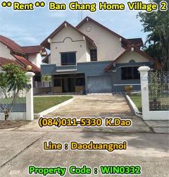 Ban Chang Home Village 2 *** Renovation House for Rent *** Ban Chang +++ Near Phayun Beach +++