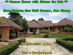 *** Corner House for Sale *** Near Eastern Star Golf Course, Ban Chang +++ 1 Rai (400 Sqr.wah) +++