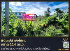 ที่ดินเปล่า 114 ตร.ว. ในซอยโกสุมรวมใจ ใกล้วัดเวฬุวนาราม(วัดไผ่เขียว)