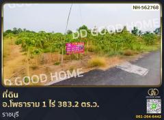 ที่ดิน อ.โพธาราม 1 ไร่ 383.2 ตร.ว. ราชบุรี