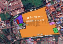 ขายที่ดินแปลงใหญ่ 14 ไร่ 59 ตร.ว. ผังสีส้ม ติดถนนสาธารณะ บางมด ทุ่งครุ กรุงเทพฯ