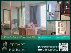 EF00877 - Edge By Sansiri (Sukhumvit 23) - 32 sqm  - BTS Asoke - MRT Sukhumvit - Terminal 21