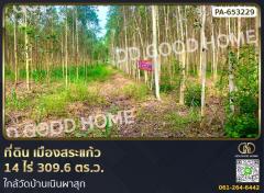 ที่ดิน เมืองสระแก้ว 14 ไร่ 309.6 ตร.ว. ใกล้วัดบ้านเนินผาสุก