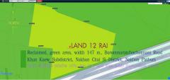 Land 12 rai Reclaimed, green area, width 147 m., Borommaratchachonnani Road Khun Kaew Subdistrict, Nakhon Chai Si District, Nakhon Pathom Near the Land Office, Nakhon Chai Si Branch, price 13 million per rai Interested, contact Khun Sri 094 821 6456-202410091949481728478188856.jpg