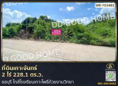 ที่ดินเกาะจันทร์ 2 ไร่ 228.1 ตร.ว. ชลบุรี ใกล้โรงเรียนเกาะโพธิ์ถ้วยงามวิทยา