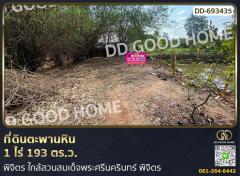 ที่ดินตะพานหิน 1 ไร่ 193 ตร.ว. พิจิตร ใกล้สวนสมเด็จพระศรีนครินทร์ พิจิตร