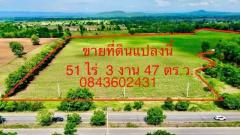 ขายที่ดินติดถนนหลัก บึงสามพัน เพชรบูรณ์ ท่าข้าว ต.พืชผล