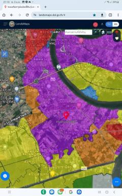 ขายด่วน ที่ดินผังสีม่วง ถมแล้ว ติดถนน 