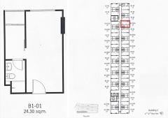 ขายดาวน์เท่าทุน ตามหน้าสัญญา New Condo The Origin Bangkae ใกล้ MRT บางแค 24.30 ตารางเมตร 1 ห้องนอน ชั้น5 ทิศใต้ ตึกC (เลี้ยงสัตว์ได้) แถมเฟอร์นิเจอร์ 5 รายการ