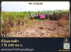 PK-733639 ที่ดินตากฟ้า 7 ไร่ 240 ตร.ว. นครสวรรค์ ใกล้วัดอุดมธัญญา