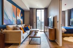 ให้เช่าคอนโด Muniq Langsuan (มิวนีค หลังสวน) 54 ตรม. 1 นอน 1 น้ำ  ชั้น 17  วิวเมือง พร้อมเฟอร์นิเจอร์ และ เครื่องใช้ไฟฟ้า